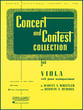 CONCERT AND CONTEST VIOLA-VIOLA PT cover